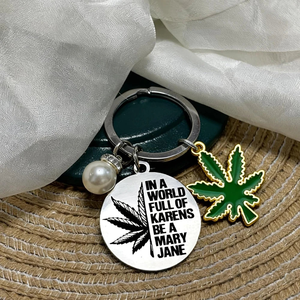Funny Cannabis Keychain