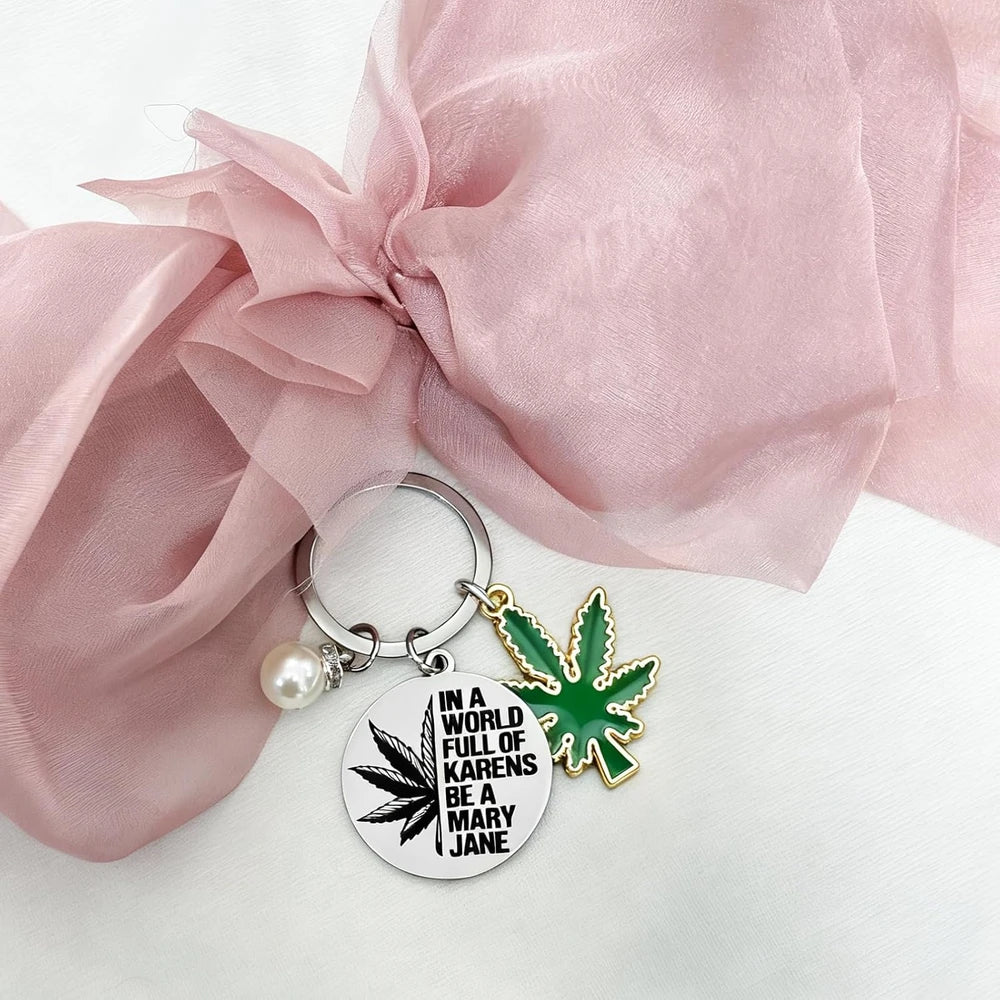 Funny Cannabis Keychain