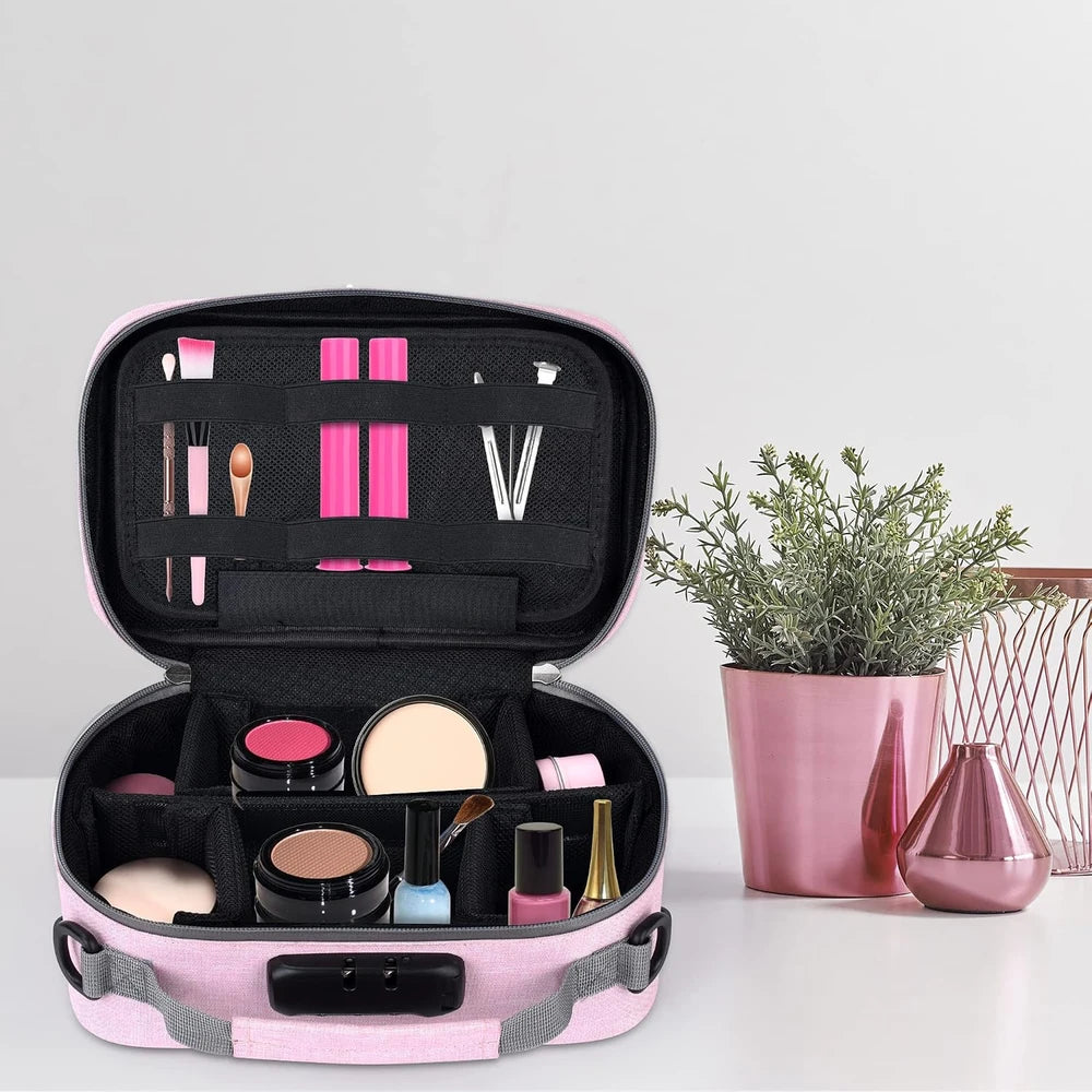 Pink Carbon Lined Travel Case