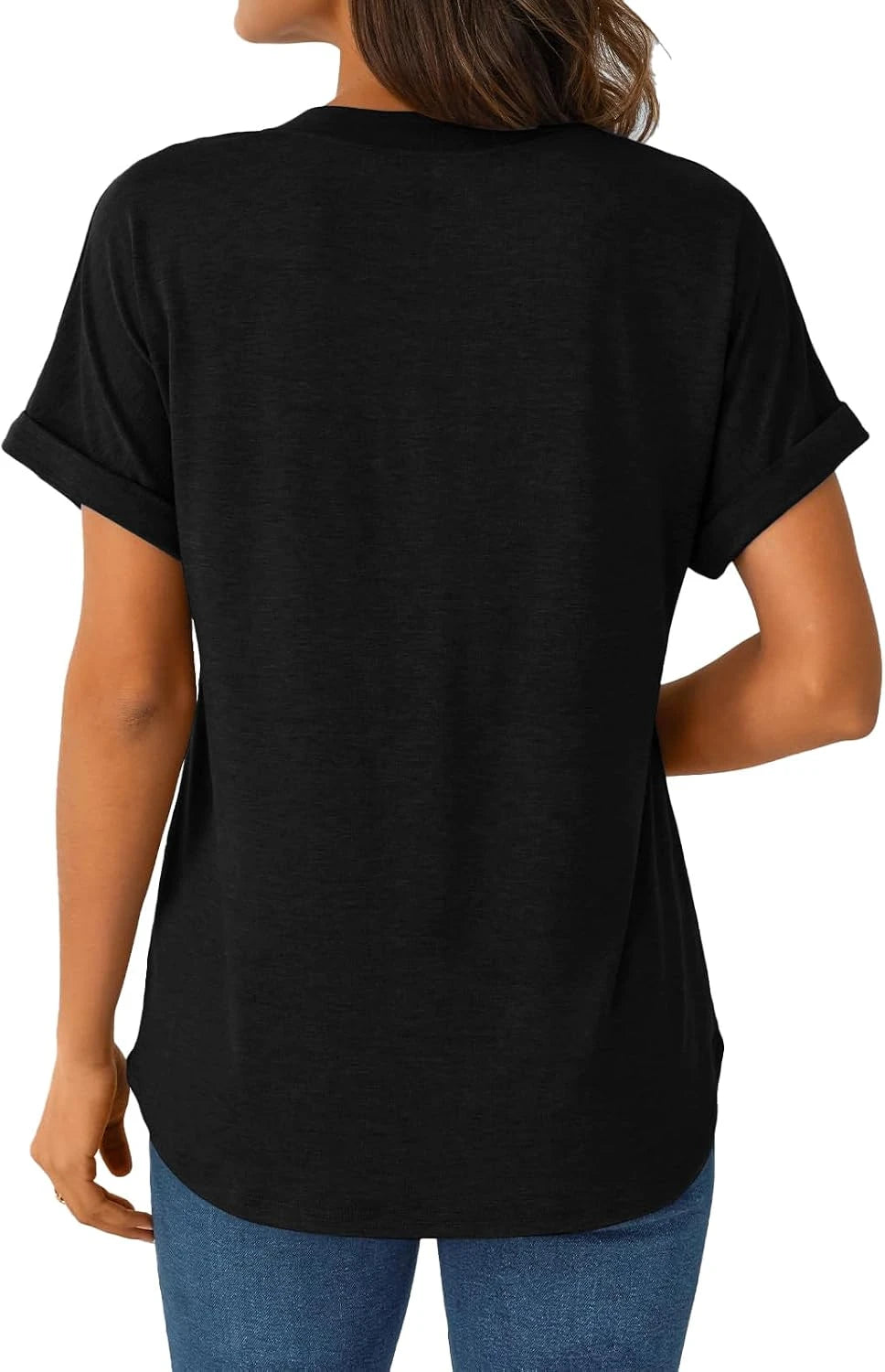 Casual V Neck Henley T Shirt
