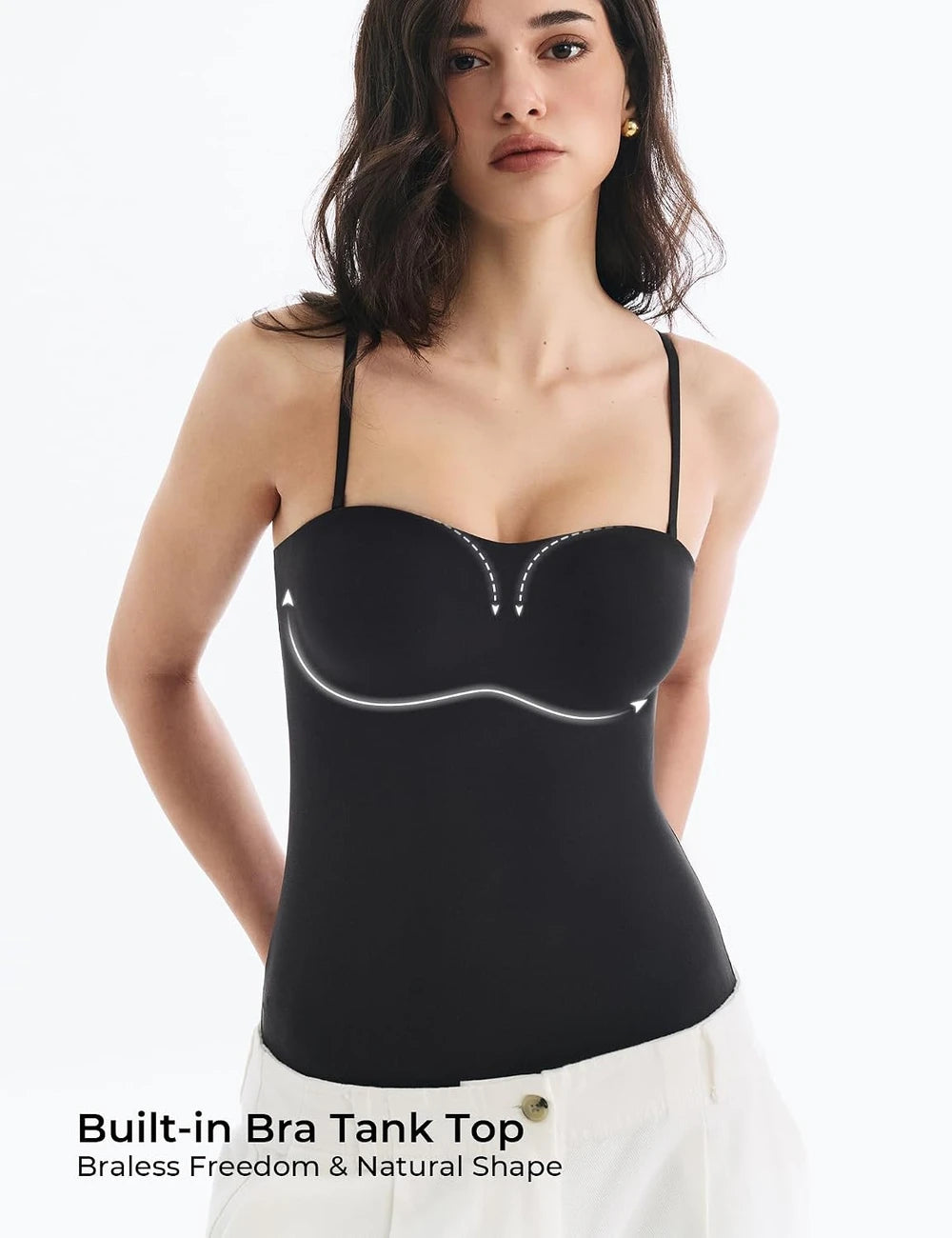 Lehoba Built In Bra Cami Top