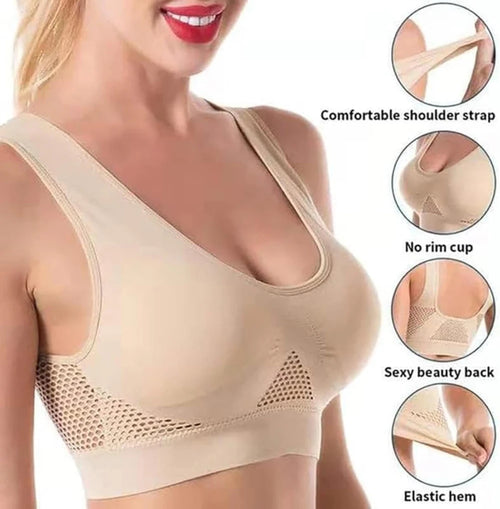 Breathable High Support Sports Bra