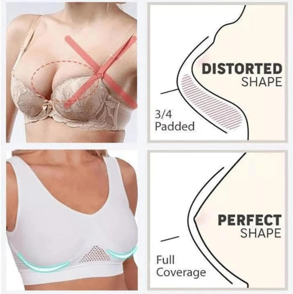 Breathable High Support Sports Bra