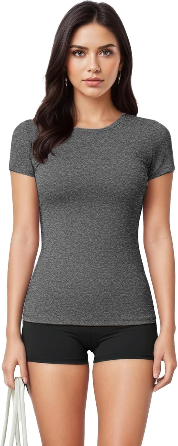 Kinglaman Women's Basic Fitted Tee Pack