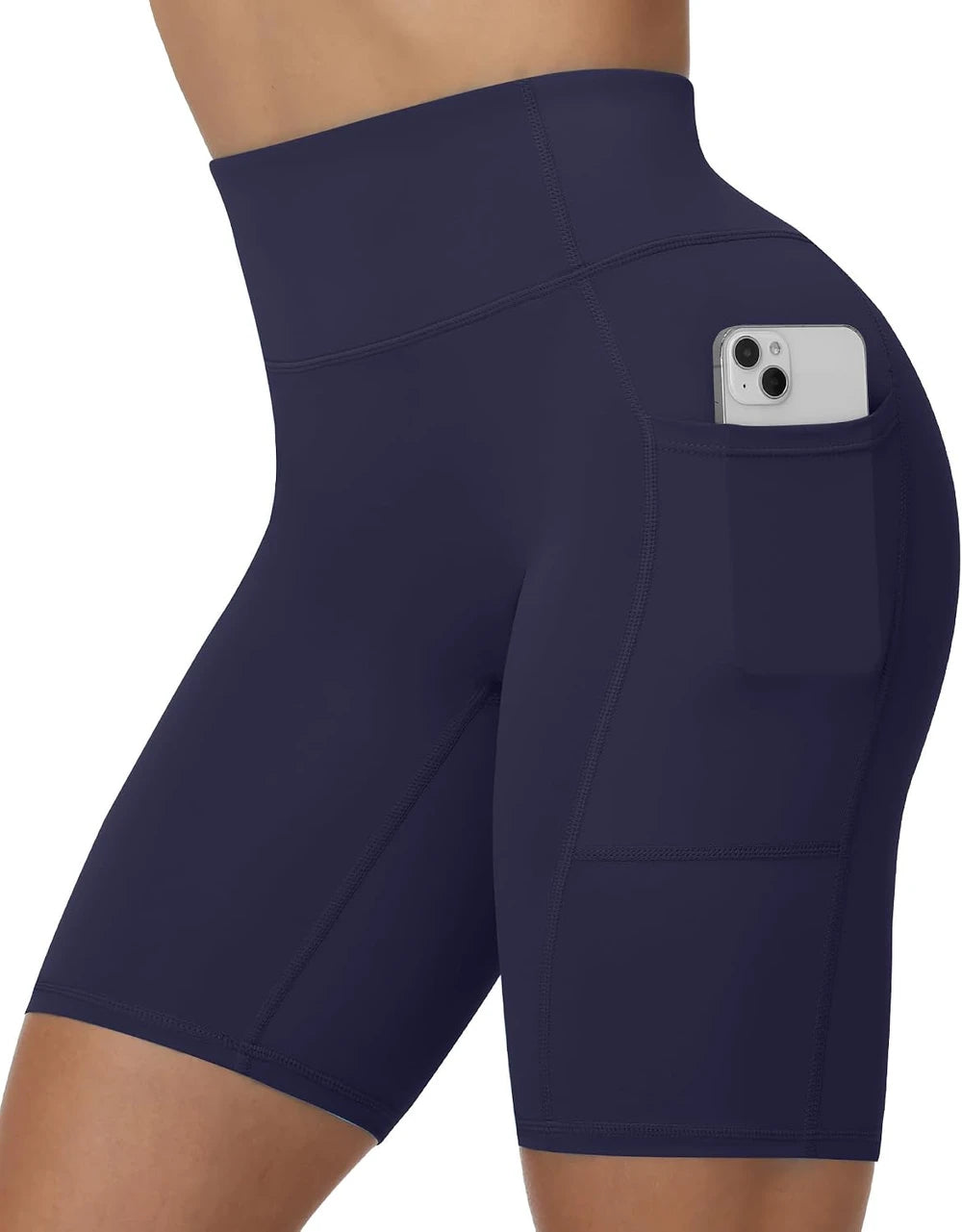 Moozava No Front Seam Biker Shorts