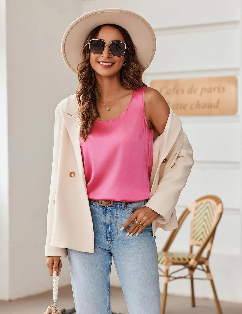 Silk Satin Tank Top