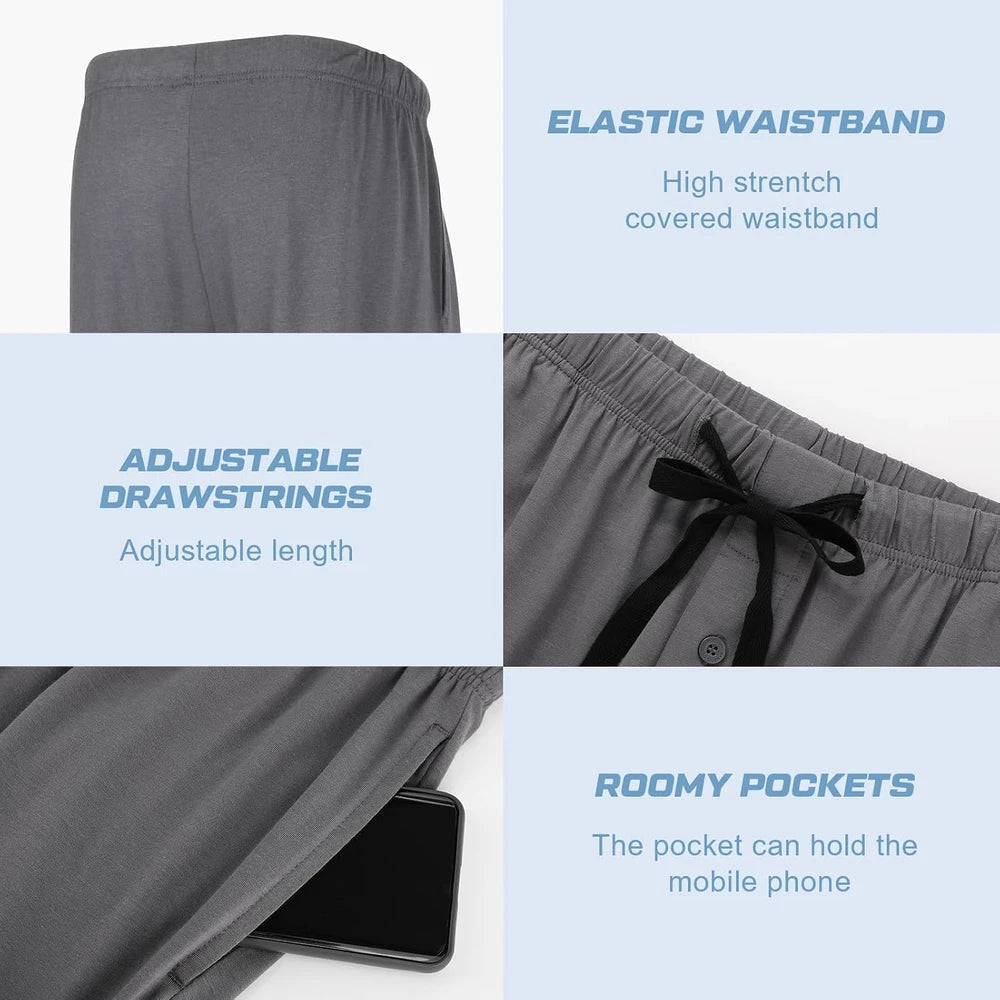 Bamboo Cool Mens Lightweight Pajama Pants