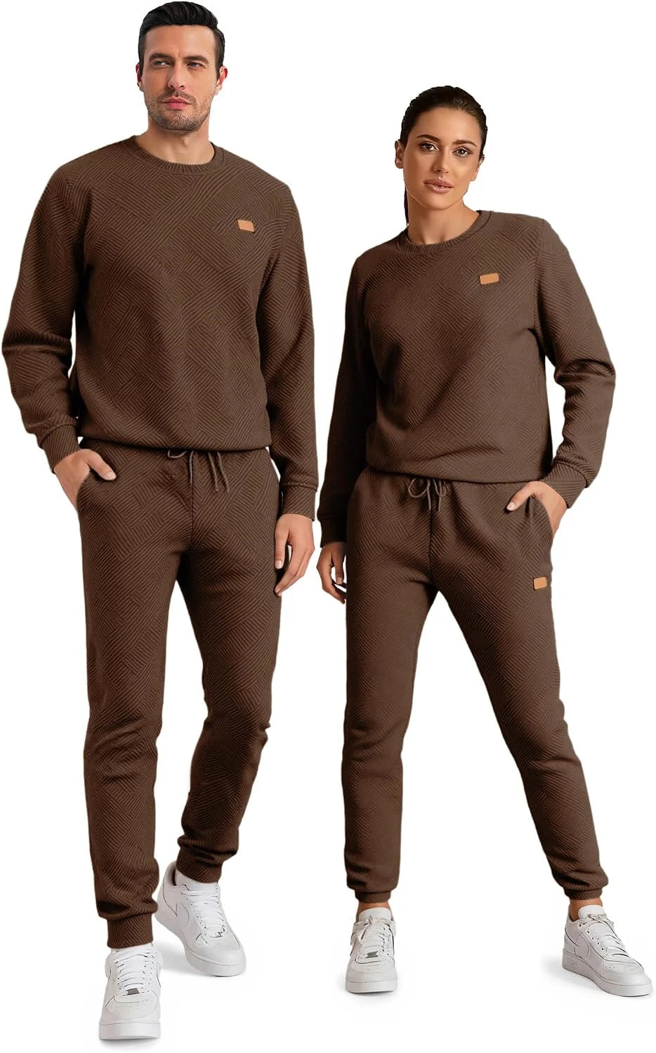 JMIERR Men's Knit Jacquard Tracksuit