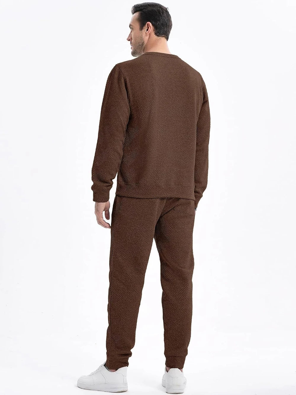 JMIERR Men's Knit Jacquard Tracksuit