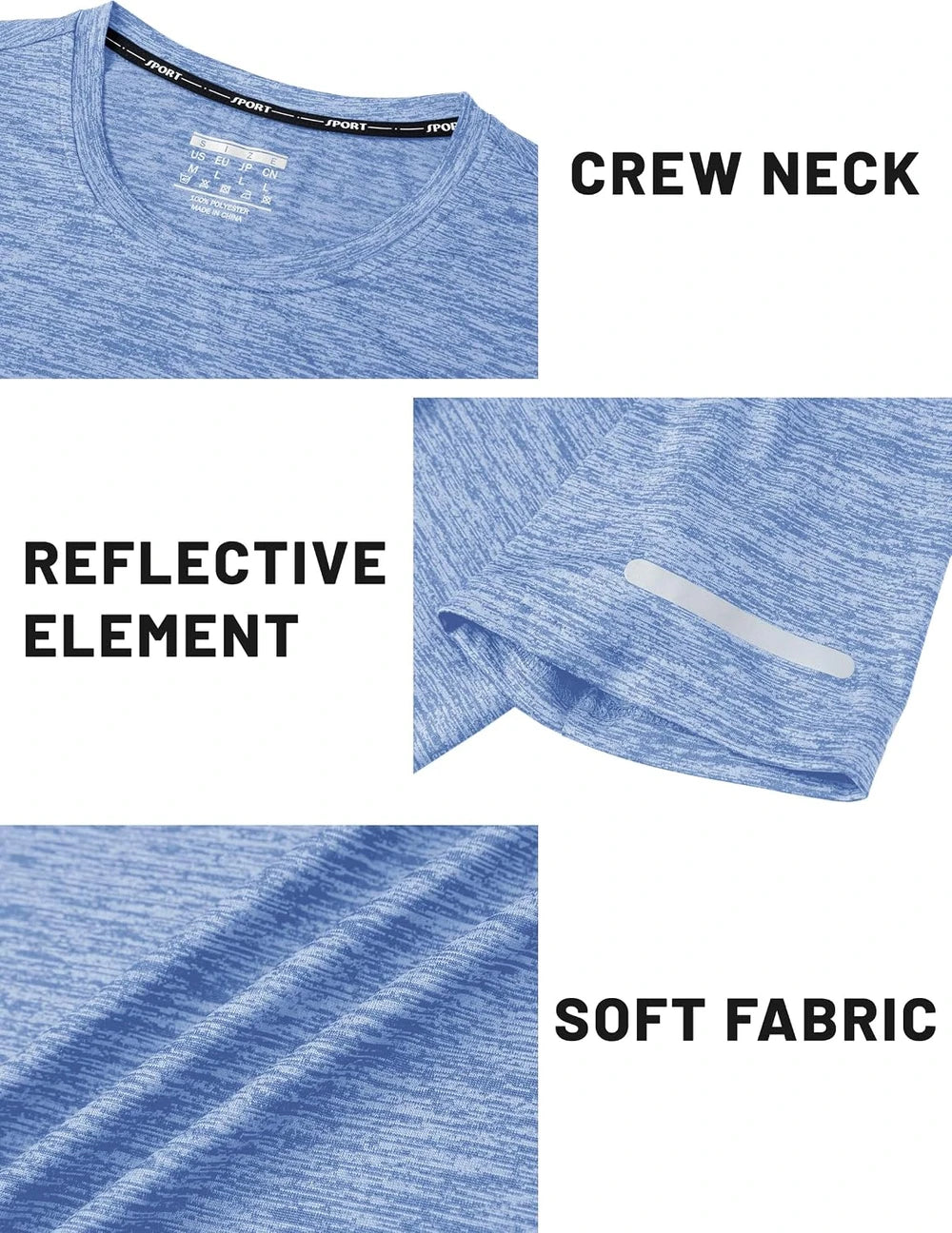 Mens Short Sleeve Athletic T-Shirt