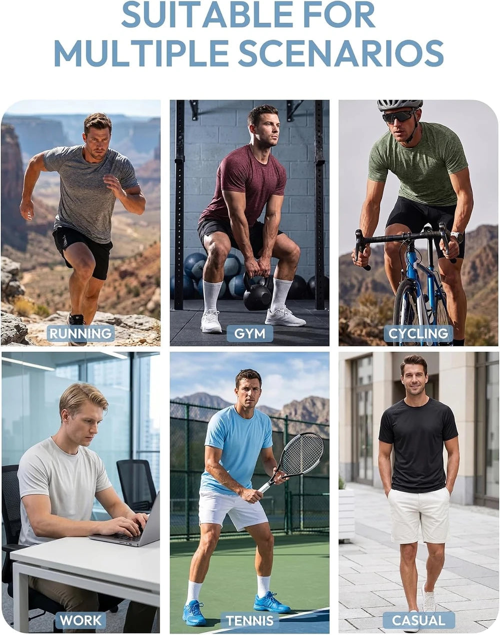 Quick Dry Mens Athletic T-Shirt