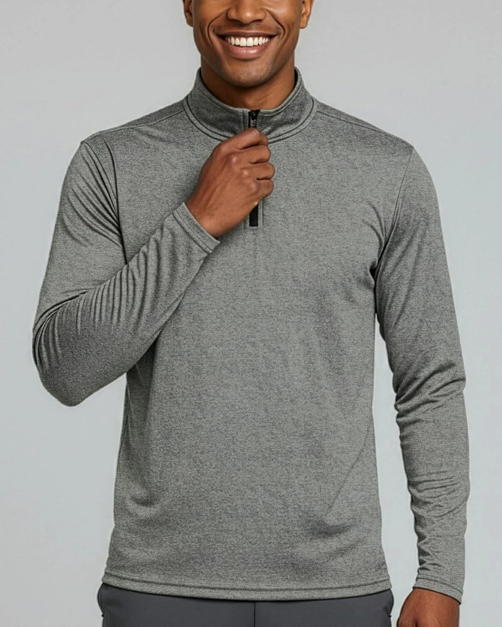 Mens Dry Fit Quarter Zip Athletic Shirts