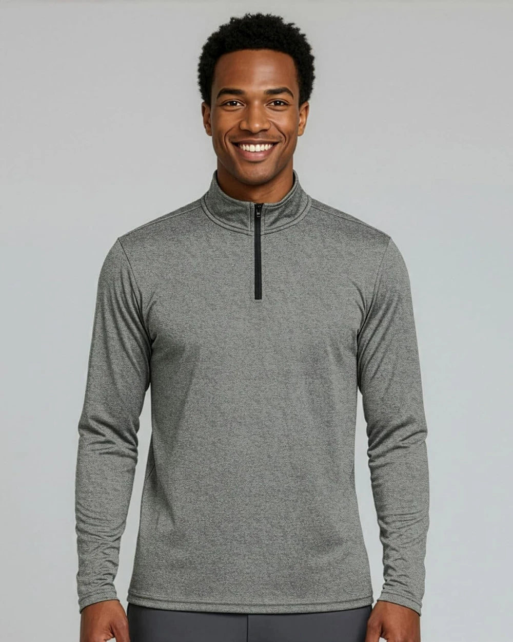 Mens Dry Fit Quarter Zip Athletic Shirts
